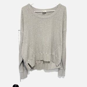 Light Gray Offline by Aerie Waffle Knit Pullover Top -  Women